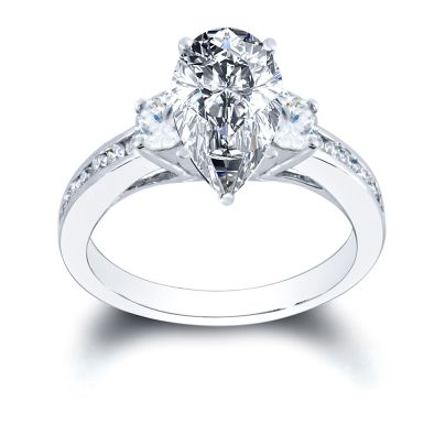 Valina 14K Valina Diamond Pear Engagement Ring Setting | Kiefer Jewelers |  Lutz, FL